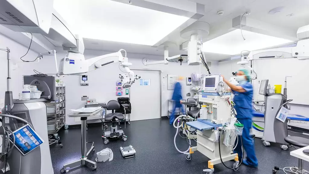 Operationssaal im Augenlaser Zentrum Aarau